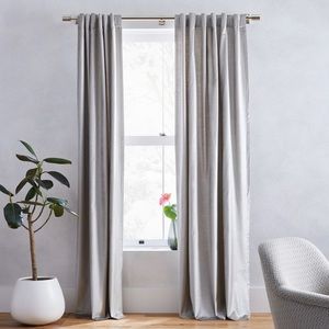 Wear Elm luster velvet platinum curtain